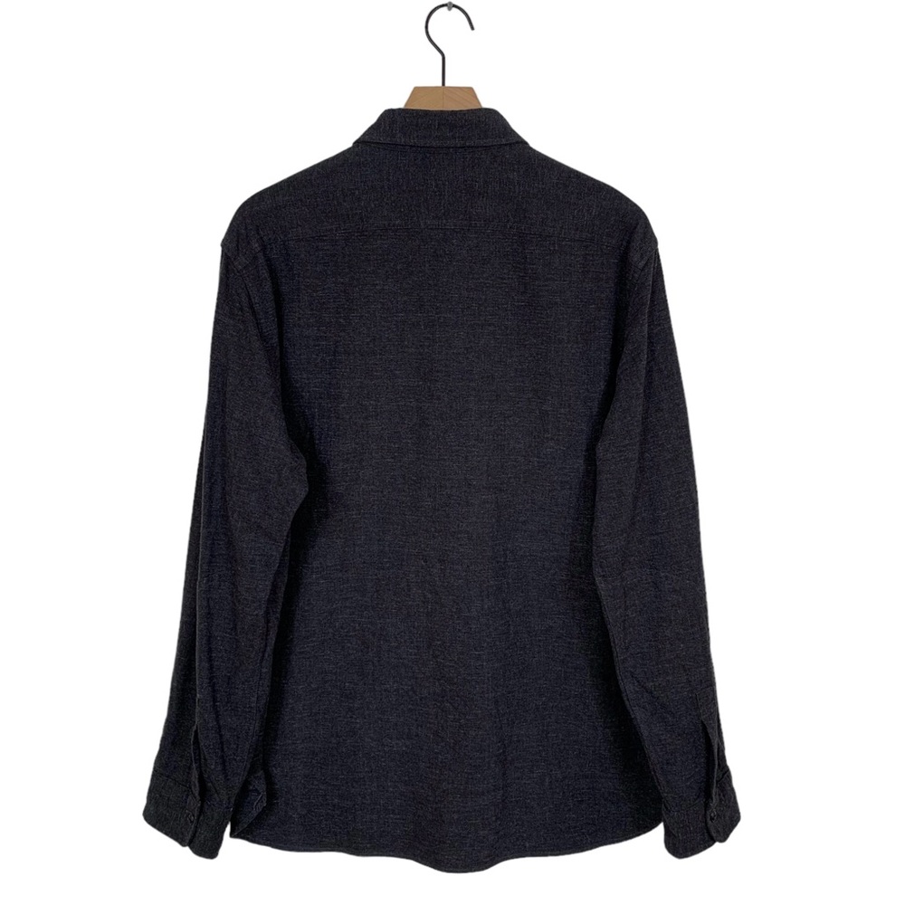 Polo by Ralph Lauren Heather Charcoal Gray Flannel Classic Fit Shirt - Picture 2 of 6